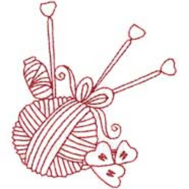 Picture of Redwork Sewing Design 47 Machine Embroidery Design