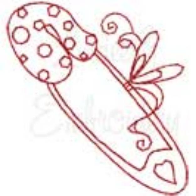 Picture of Redwork Sewing Design 52 Machine Embroidery Design