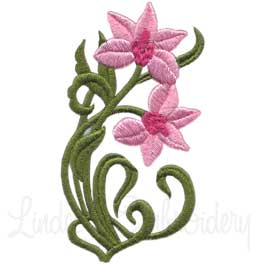 Deco Floral 7 - half Machine Embroidery Design