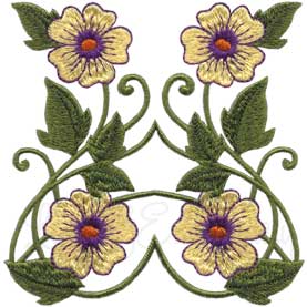 Deco Floral 0 - full Machine Embroidery Design