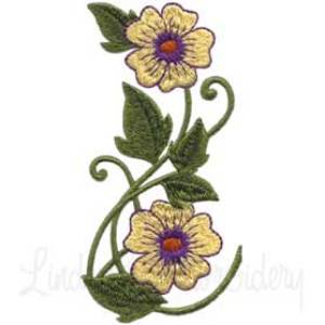 Picture of Deco Floral 0 - half Machine Embroidery Design