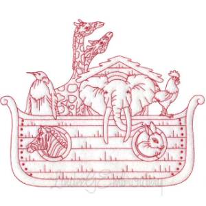 Picture of Noah's Ark Design  Machine Embroidery Design