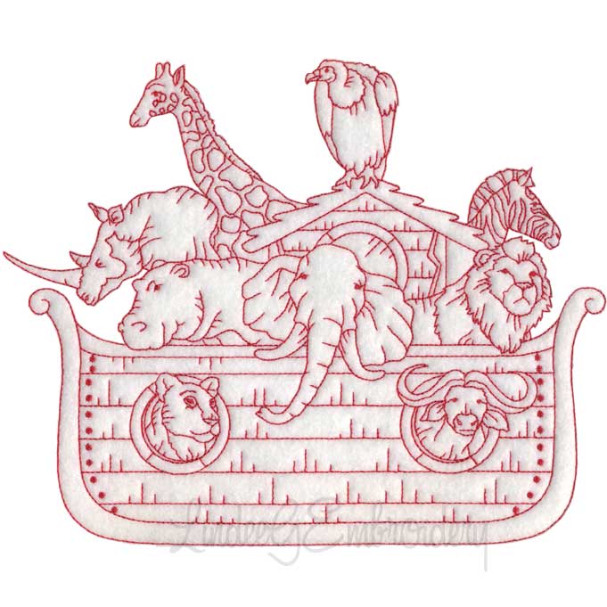 Noah's Ark Design 5 Machine Embroidery Design