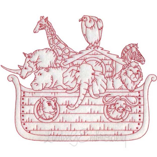 Picture of Noah's Ark Design 5 Machine Embroidery Design