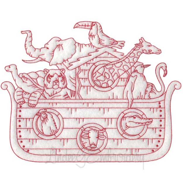 Picture of Noah's Ark Design 8 Machine Embroidery Design