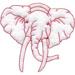 elephant Machine Embroidery Design