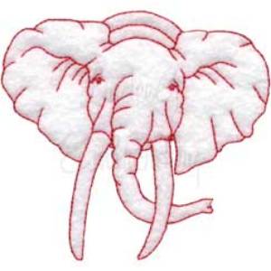 Picture of elephant Machine Embroidery Design