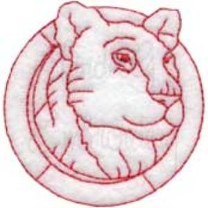 Picture of Lioness Machine Embroidery Design