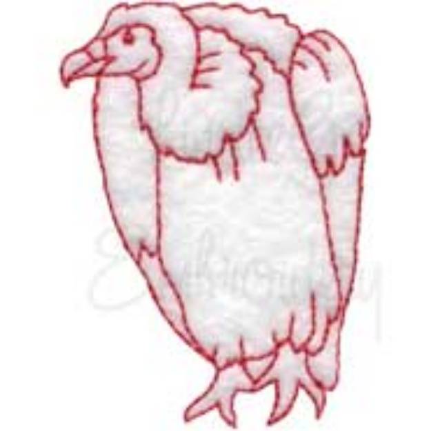 Picture of Vulture Machine Embroidery Design