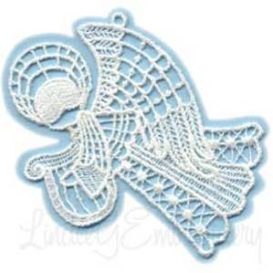 Picture of Angel with Harp Machine Embroidery Design