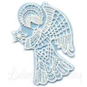 Picture of Angel with Star Machine Embroidery Design