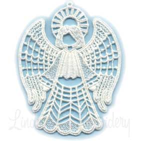 FSL Angel Ornament 2 Machine Embroidery Design