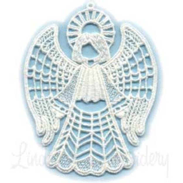 Picture of FSL Angel Ornament 2 Machine Embroidery Design