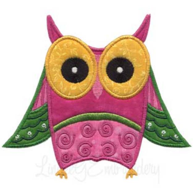 Picture of Owl 3 Machine Embroidery Design