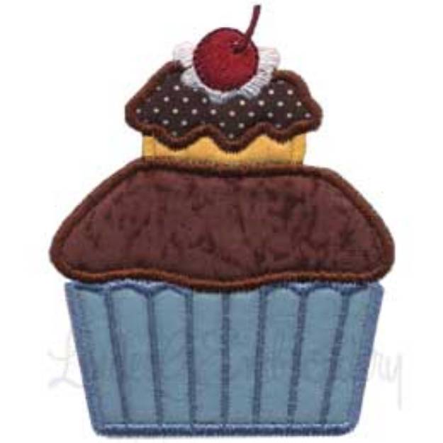 Picture of Cupcake 2 Applique Machine Embroidery Design