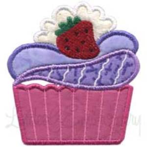 Picture of Cupcake 4 Applique Machine Embroidery Design