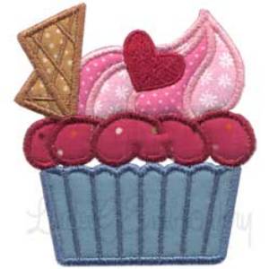 Picture of Cupcake 6 Applique Machine Embroidery Design