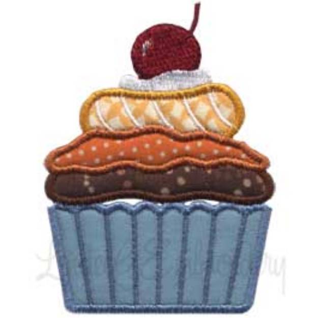 Picture of Cupcake 9 Applique Machine Embroidery Design