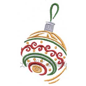 Round Ornament Machine Embroidery Design
