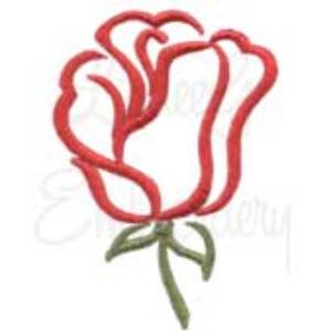 Picture of Small Calligraphy Rose Element 3 Machine Embroidery Design