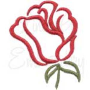 Picture of Small Calligraphy Rose Element 8 Machine Embroidery Design
