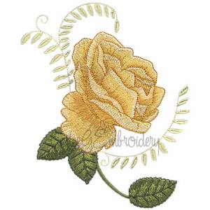 Picture of Realistic Rose 2 Machine Embroidery Design