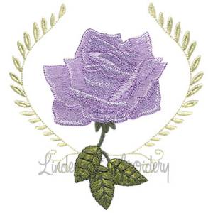 Picture of Realistic Rose 5 Machine Embroidery Design