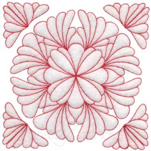 Picture of Quilt Block 06 (4 sizes) Machine Embroidery Design