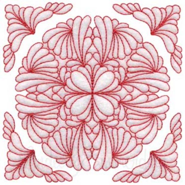 Picture of Quilt Block 08 (4 sizes) Machine Embroidery Design