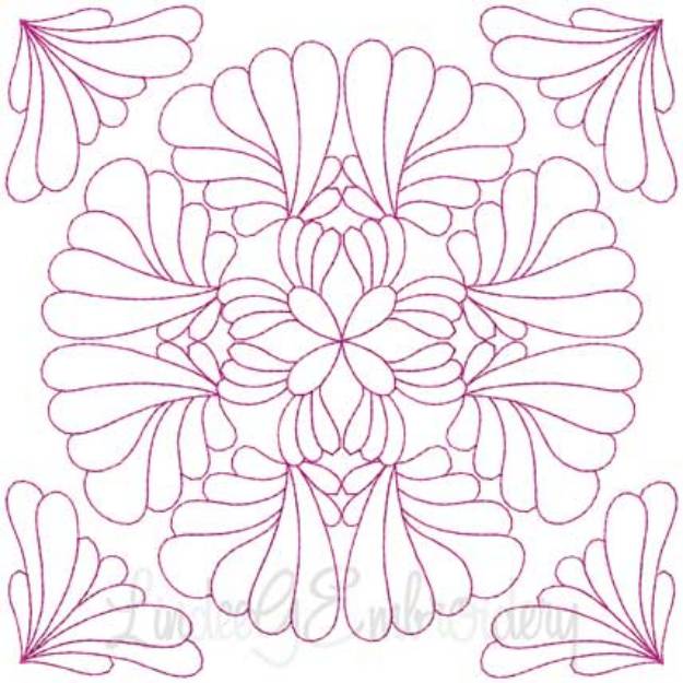 Picture of Quilt Block 09 (4 sizes) Machine Embroidery Design