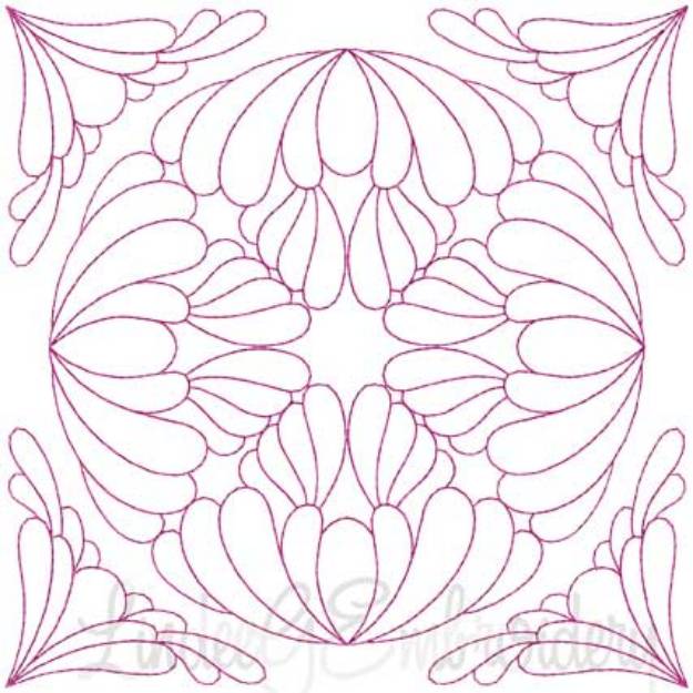 Picture of Quilt Block 11 (4 sizes) Machine Embroidery Design