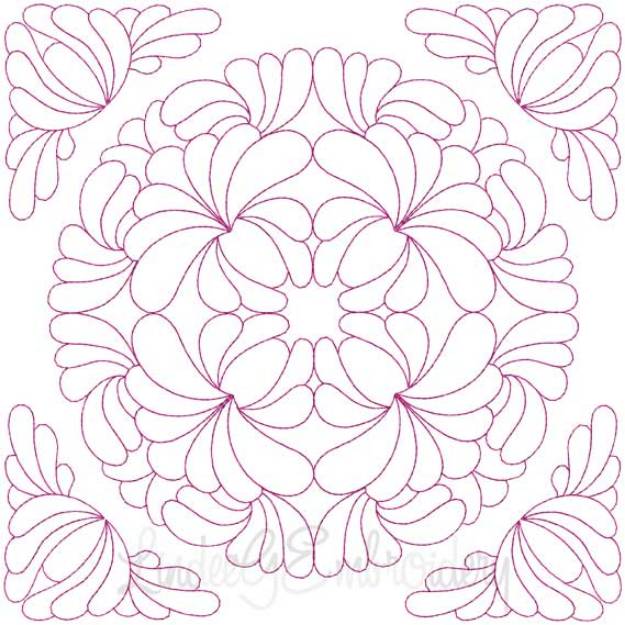 Picture of Quilt Block 07 (4 sizes) Machine Embroidery Design