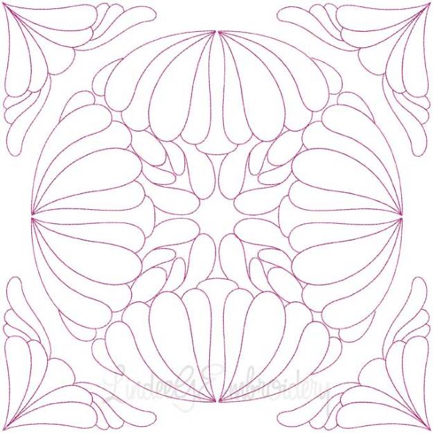 Picture of Quilt Block 03 (4 sizes) Machine Embroidery Design