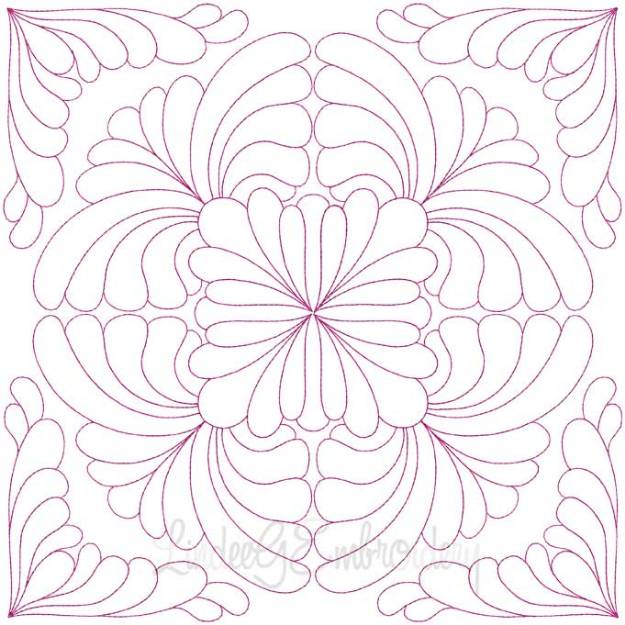 Picture of Quilt Block 05 (4 sizes) Machine Embroidery Design