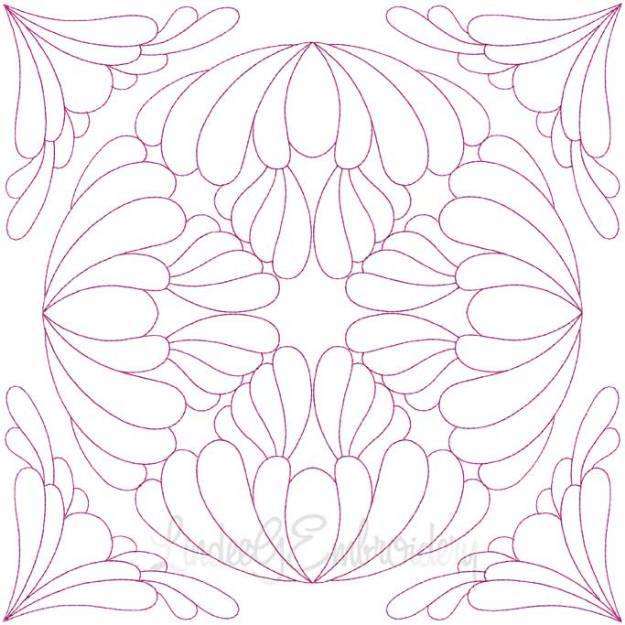 Picture of Quilt Block 11 (4 sizes) Machine Embroidery Design