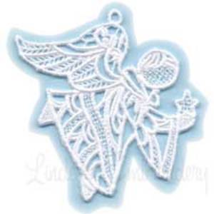 Picture of Angel with Star Machine Embroidery Design