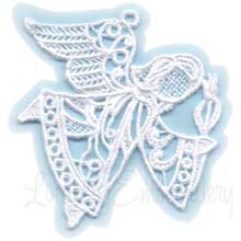 Angel with Tulip Machine Embroidery Design