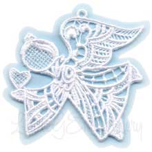 Angel with Heart 2 Machine Embroidery Design