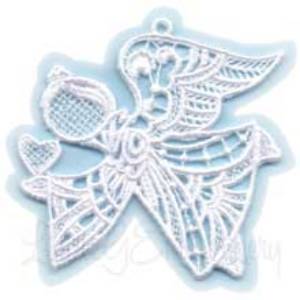 Picture of Angel with Heart 2 Machine Embroidery Design