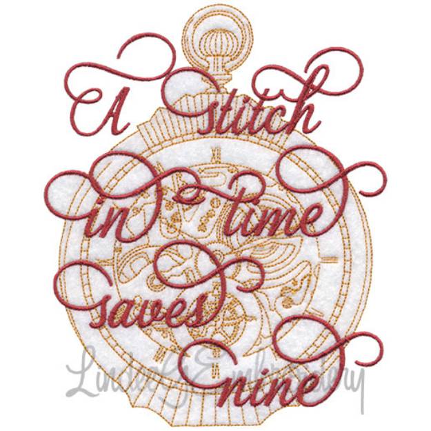 Picture of A Stitch in Time Machine Embroidery Design