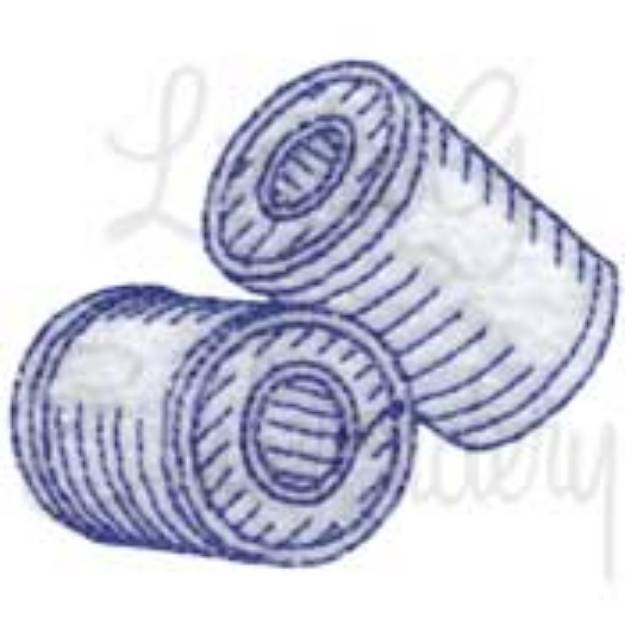 Picture of Spools of Thread Machine Embroidery Design