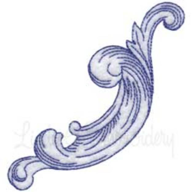 Picture of Baroque Scroll 02 Machine Embroidery Design