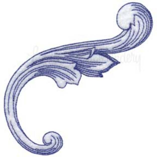 Picture of Baroque Scroll 04 Machine Embroidery Design
