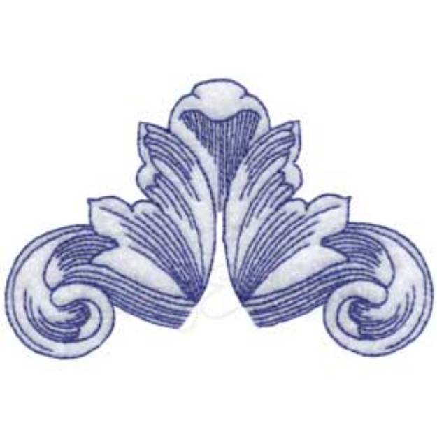 Picture of Baroque Scroll 06 Machine Embroidery Design