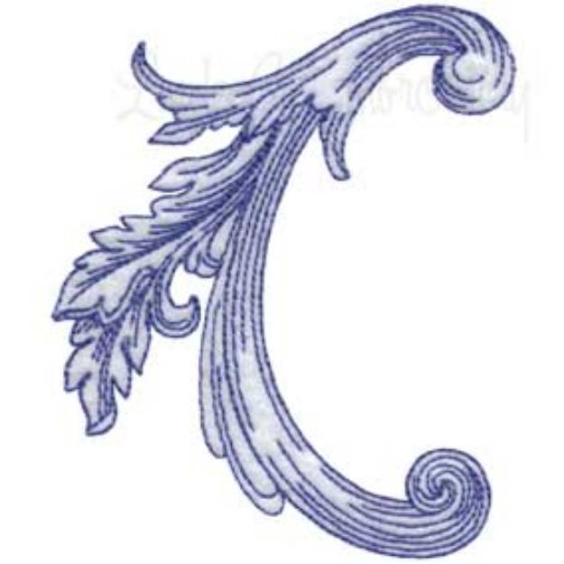 Picture of Baroque Scroll 09 Machine Embroidery Design