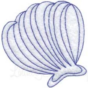 Picture of Seashell - bean stitch Machine Embroidery Design
