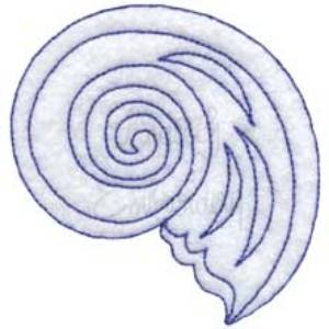 Picture of Shell 3 - bean stitch Machine Embroidery Design