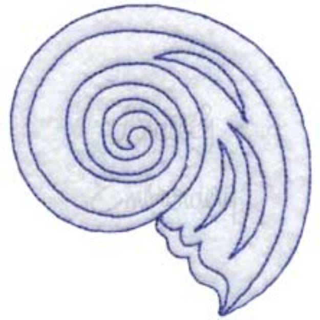 Picture of Shell 3 - bean stitch Machine Embroidery Design