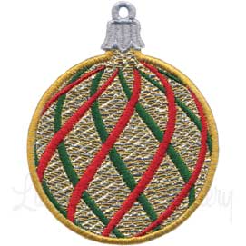 Crisscross Pattern Applique Ornament Machine Embroidery Design