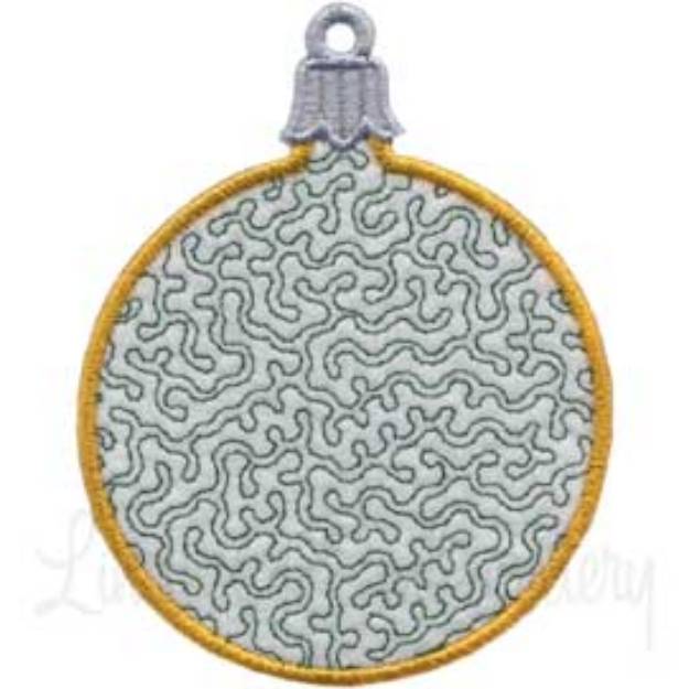 Picture of Mylar Fill Ornament Base 6 Machine Embroidery Design